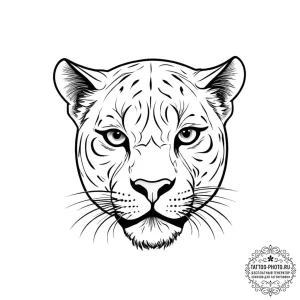 Tattoo sketch a black panther, sleek and powe... - эскиз тату (№1753712505_0, 28.07.2025 14:21) — tattoo-photo.ru