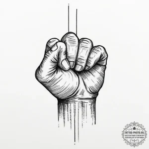 Tattoo sketch a detailed, muscular arm with c... - эскиз тату (№1753713857_0, 28.07.2025 14:44) — tattoo-photo.ru
