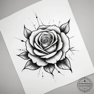 Rose - эскиз тату (№1753714049_0, 28.07.2025 14:47) — tattoo-photo.ru