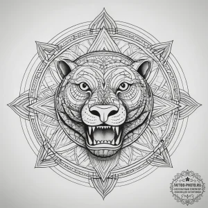Crocodile, tattoo flash sheet design, geometr... - эскиз тату (№1753716397_0, 28.07.2025 15:26) — tattoo-photo.ru