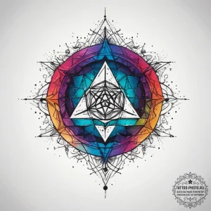 Tattoo design an abstract interpretation of a... - эскиз тату (№1753738004_0, 28.07.2025 21:26) — tattoo-photo.ru
