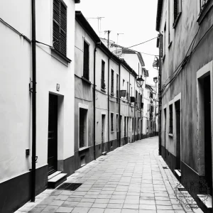 A quiet, forgotten alleyway in naples, italy,... - эскиз тату (№1753740936_0, 28.07.2025 22:15) — tattoo-photo.ru