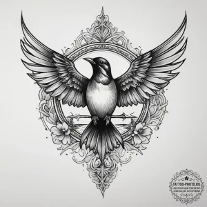 Swallow, tattoo flash sheet design, on a clea... - эскиз тату (№1753749708_0, 29.07.2025 00:41) — tattoo-photo.ru