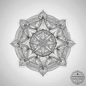 Tattoo design a small, abstract symbol of per... - эскиз тату (№1753752424_0, 29.07.2025 01:27) — tattoo-photo.ru