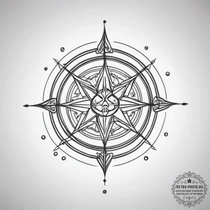 Tattoo design the ruling planet's symbol inte... - эскиз тату (№1753756311_0, 29.07.2025 02:31) — tattoo-photo.ru