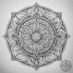 Cross, concept art for tattoo, on a clean whi... - эскиз тату (№1753756703_0, 29.07.2025 02:38) — tattoo-photo.ru