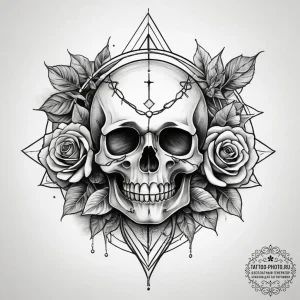 Tattoo design an abstract interpretation of a... - эскиз тату (№1753758657_0, 29.07.2025 03:10) — tattoo-photo.ru