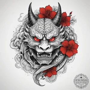 Tattoo sketch a digital warrior's profile, st... - эскиз тату (№1753765695_0, 29.07.2025 05:08) — tattoo-photo.ru