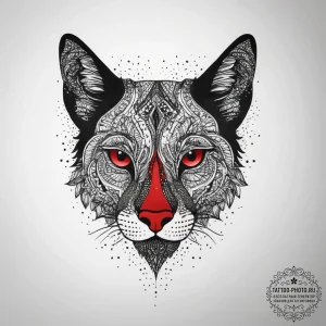 Icon, tattoo line art, blackwork tattoo style... - эскиз тату (№1753769604_0, 29.07.2025 06:13) — tattoo-photo.ru