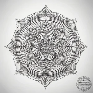 Bird, ink illustration for tattoo, geometric... - эскиз тату (№1753774842_0, 29.07.2025 07:40) — tattoo-photo.ru