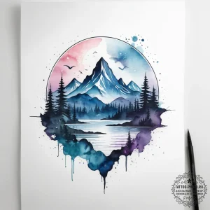 Tattoo design a level up notification overlai... - эскиз тату (№1753780871_0, 29.07.2025 09:21) — tattoo-photo.ru