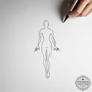 A person's shadow cast long on the ground dur... - эскиз тату (№1753801517_0, 29.07.2025 15:05) — tattoo-photo.ru