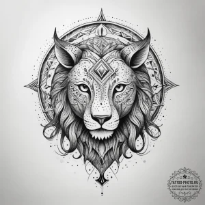 Tattoo sketch a zodiac glyph melting or disto... - эскиз тату (№1753803499_0, 29.07.2025 15:38) — tattoo-photo.ru