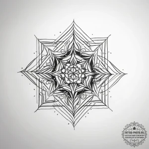 Square, ink illustration for tattoo, on a cle... - эскиз тату (№1753806090_0, 29.07.2025 16:21) — tattoo-photo.ru