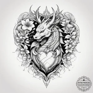 Tattoo design a human heart, anatomically cor... - эскиз тату (№1753816749_0, 29.07.2025 19:19) — tattoo-photo.ru
