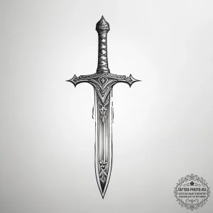 Sword - эскиз тату (№1753817912_0, 29.07.2025 19:38) — tattoo-photo.ru