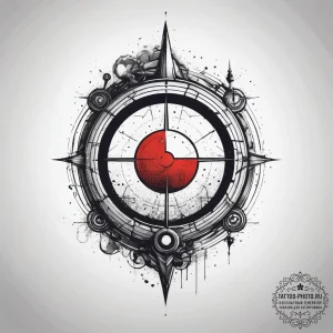Tattoo sketch a glowing "loading zone" portal... - эскиз тату (№1753822929_0, 29.07.2025 21:02) — tattoo-photo.ru