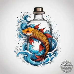 A health potion bottle (from video games), in... - эскиз тату (№1753824681_0, 29.07.2025 21:31) — tattoo-photo.ru