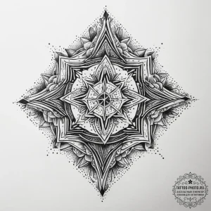 Tattoo sketch a royal banner with a family mo... - эскиз тату (№1753825064_0, 29.07.2025 21:37) — tattoo-photo.ru