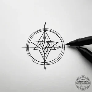 Tattoo sketch a simple 'play' button symbol l... - эскиз тату (№1753833380_0, 29.07.2025 23:56) — tattoo-photo.ru