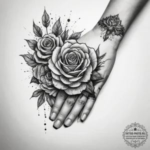 Tattoo design a parent's hand holding a child... - эскиз тату (№1753833953_0, 30.07.2025 00:05) — tattoo-photo.ru