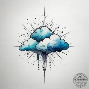 Tattoo design: abstract watercolor depiction... - эскиз тату (№1753834146_0, 30.07.2025 00:09) — tattoo-photo.ru