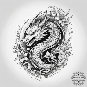 Tattoo sketch a minimalist symbol of self-acc... - эскиз тату (№1753834338_0, 30.07.2025 00:12) — tattoo-photo.ru
