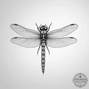 Dragonfly - эскиз тату (№1753868478_0, 30.07.2025 09:41) — tattoo-photo.ru