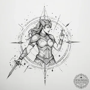 Tattoo design a constellation that forms the... - эскиз тату (№1753876129_0, 30.07.2025 11:48) — tattoo-photo.ru