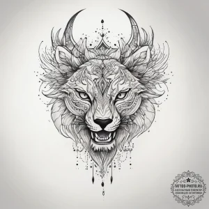 Slavic tattoo sketch prompts, tattoo flash sh... - эскиз тату (№1753883520_0, 30.07.2025 13:52) — tattoo-photo.ru