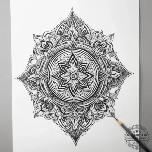 Tattoo sketch a crossfit-inspired symbol of s... - эскиз тату (№1753885492_0, 30.07.2025 14:24) — tattoo-photo.ru
