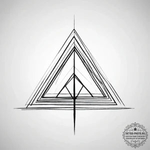 Triad (symbol), tattoo line art, linework tat... - эскиз тату (№1753886471_0, 30.07.2025 14:41) — tattoo-photo.ru