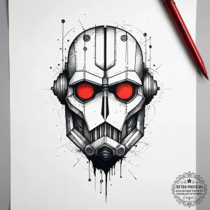 The iron giant, tattoo line art, detailed cro... - эскиз тату (№1753887830_0, 30.07.2025 15:03) — tattoo-photo.ru