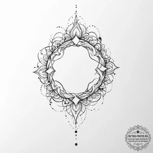 Tattoo sketch a fluid, organic shape that rep... - эскиз тату (№1753896965_0, 30.07.2025 17:36) — tattoo-photo.ru