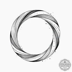 Mobius strip, tattoo drawing outline, waterco... - эскиз тату (№1753897369_0, 30.07.2025 17:42) — tattoo-photo.ru