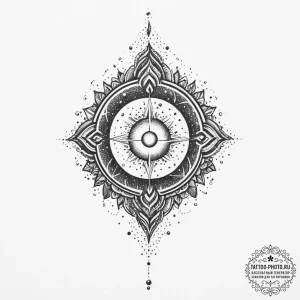 Tattoo sketch a fine line celestial object on... - эскиз тату (№1753899377_0, 30.07.2025 18:16) — tattoo-photo.ru