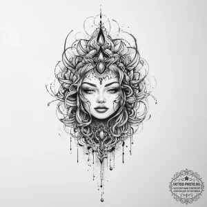 Tattoo design an abstract representation of "... - эскиз тату (№1753901167_0, 30.07.2025 18:46) — tattoo-photo.ru