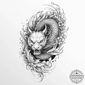 Wings, tattoo line art, irezumi japanese tatt... - эскиз тату (№1753901363_0, 30.07.2025 18:49) — tattoo-photo.ru