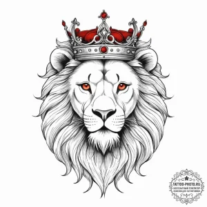 Tattoo sketch a regal leo lion, with a flowin... - эскиз тату (№1753902941_0, 30.07.2025 19:15) — tattoo-photo.ru