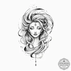 Tattoo sketch a pixelated character composed... - эскиз тату (№1753905325_0, 30.07.2025 19:55) — tattoo-photo.ru