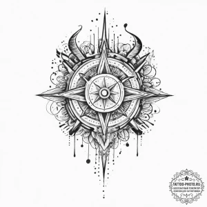 Tattoo design a symbol representing a persona... - эскиз тату (№1753914419_0, 30.07.2025 22:26) — tattoo-photo.ru