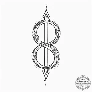 An interrobang symbol, concept art for tattoo... - эскиз тату (№1753915616_0, 30.07.2025 22:46) — tattoo-photo.ru