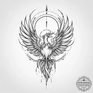 Tattoo design a minimalist "respawn" symbol w... - эскиз тату (№1753921360_0, 31.07.2025 00:22) — tattoo-photo.ru