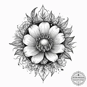 Tattoo design a realistic botanical illustrat... - эскиз тату (№1753923718_0, 31.07.2025 01:01) — tattoo-photo.ru