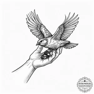 Tattoo sketch: a close-up of lada's hand gent... - эскиз тату (№1753929378_0, 31.07.2025 02:36) — tattoo-photo.ru