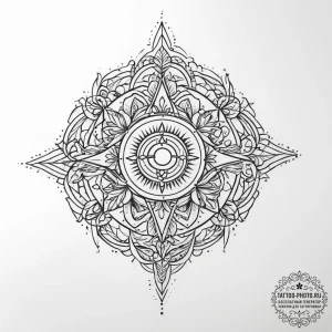 Tattoo design a "loading screen" pattern that... - эскиз тату (№1753934620_0, 31.07.2025 04:03) — tattoo-photo.ru