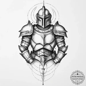 Tattoo sketch an abstract "armor" made of lig... - эскиз тату (№1753937343_0, 31.07.2025 04:49) — tattoo-photo.ru