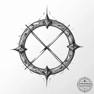 Tattoo design a minimalist 'quest log' symbol... - эскиз тату (№1753942202_0, 31.07.2025 06:10) — tattoo-photo.ru