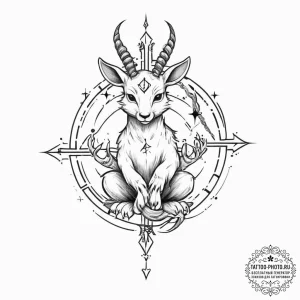 Tattoo design a cartoon version of the zodiac... - эскиз тату (№1753943962_0, 31.07.2025 06:39) — tattoo-photo.ru