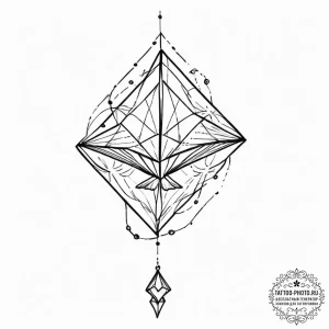 Kite, tattoo flash sheet design, on a clean w... - эскиз тату (№1753949497_0, 31.07.2025 08:11) — tattoo-photo.ru